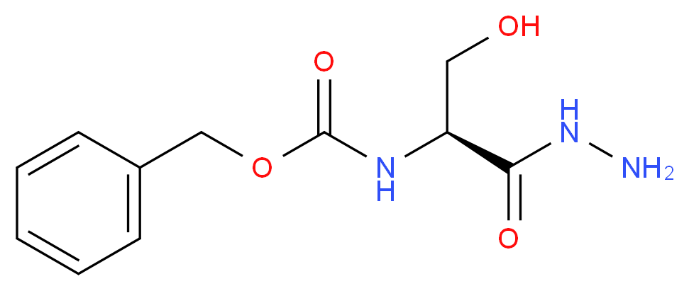 (S)-Benzyl (1-hydrazinyl-3-hydroxy-1-oxopropan-2-yl)carbamate_分子结构_CAS_26582-86-5)