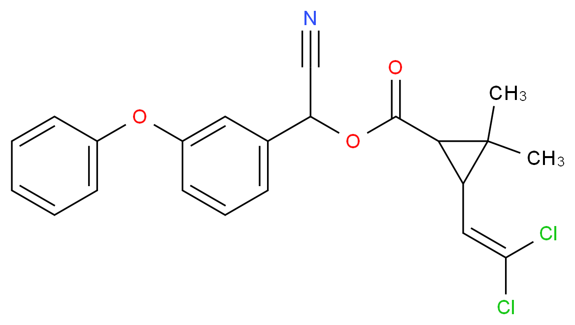 氯氰菊酯_分子结构_CAS_52315-07-8)