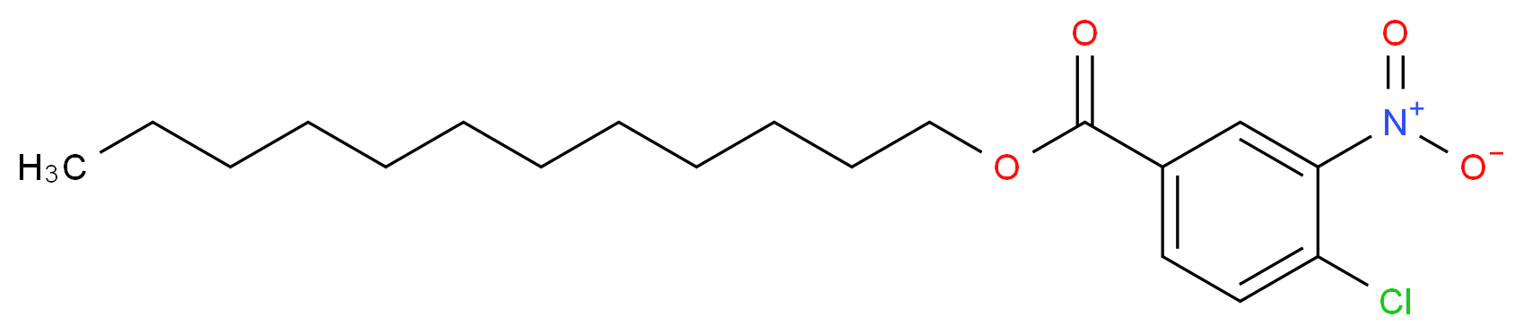 dodecyl 4-chloro-3-nitrobenzoate_分子结构_CAS_124809-77-4