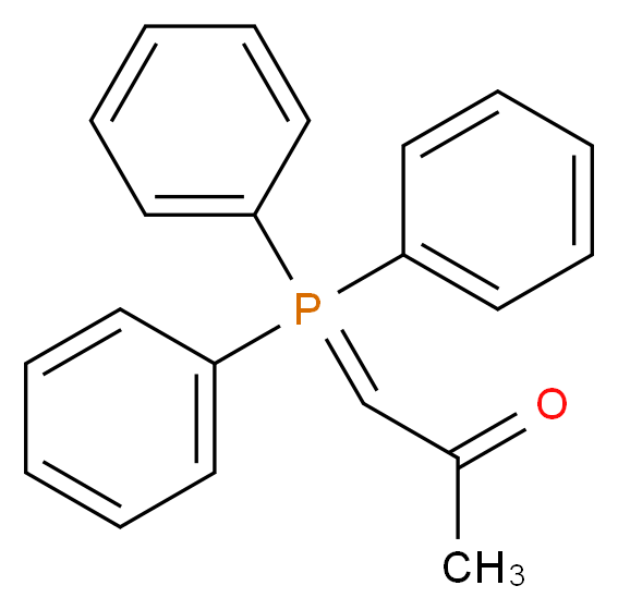 1-TRIPHENYLPHOSPHORANYLIDENE-2-PROPANONE_分子结构_CAS_1439-36-7)