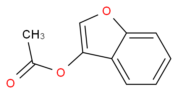 3-乙酰氧基苯并[b]呋喃_分子结构_CAS_93680-80-9)
