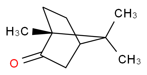 (1R)-1,7,7-trimethylbicyclo[2.2.1]heptan-2-one_分子结构_CAS_464-49-3