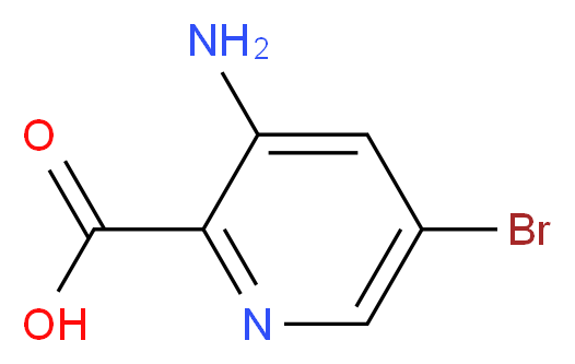 3-AMINO-5-BROMOPYRIDINE-2-CARBOXYLIC ACID_分子结构_CAS_870997-85-6)