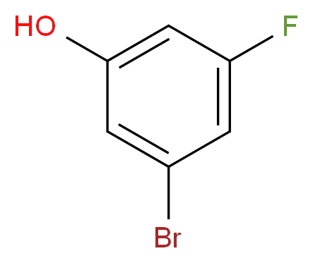 3-Bromo-5-fluorophenol_分子结构_CAS_433939-27-6)