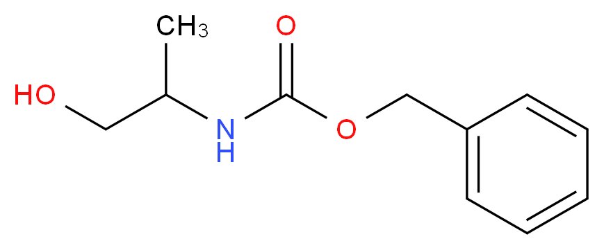 benzyl N-(1-hydroxypropan-2-yl)carbamate_分子结构_CAS_87905-97-3