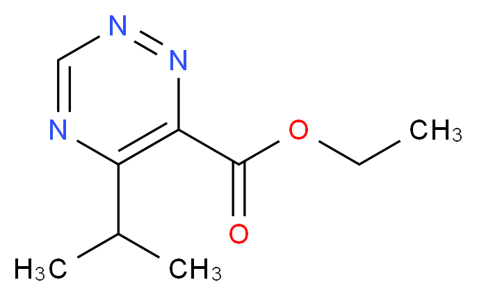 ETHYL 5-ISOPROPYL-1,2,4-TRIAZINE-6-CARBOXYLATE_分子结构_CAS_)