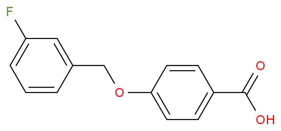 4-[(3-fluorophenyl)methoxy]benzoic acid_分子结构_CAS_405-85-6