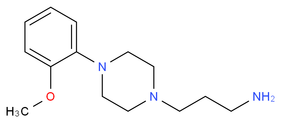 1-(3-Aminopropyl)-4-(2-methoxyphenyl)piperazine_分子结构_CAS_20529-23-1)