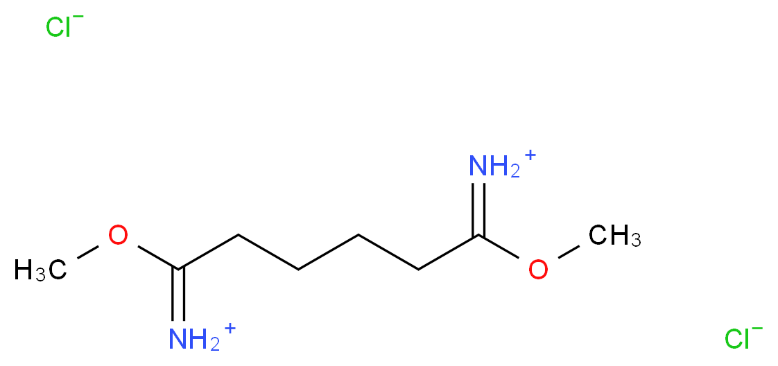 (6-iminiumyl-1,6-dimethoxyhexylidene)azanium dichloride_分子结构_CAS_14620-72-5