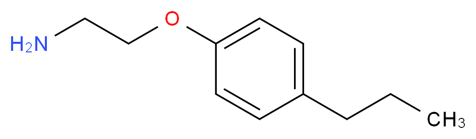 1-(2-aminoethoxy)-4-propylbenzene_分子结构_CAS_120351-95-3