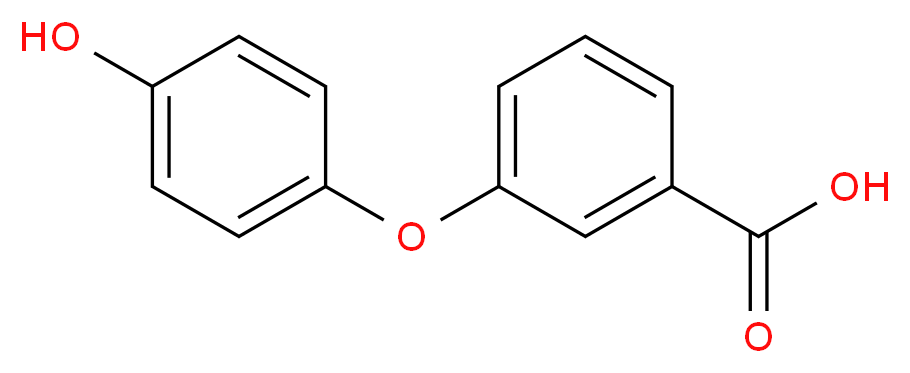 3-(4-hydroxyphenoxy)benzoic acid_分子结构_CAS_35065-12-4