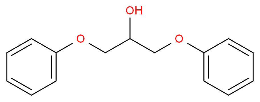 (2-hydroxy-3-phenoxypropoxy)benzene_分子结构_CAS_622-04-8