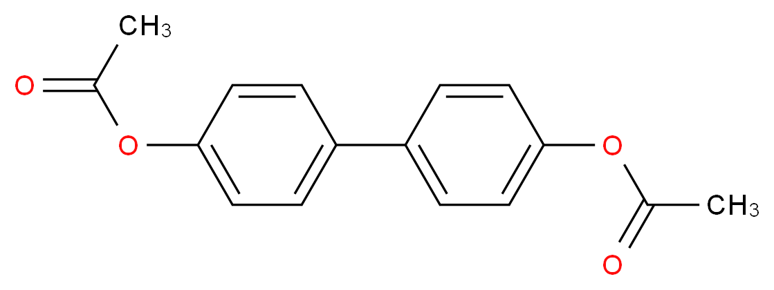 4-[4-(acetyloxy)phenyl]phenyl acetate_分子结构_CAS_32604-29-8