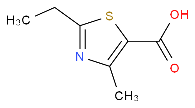 2-ethyl-4-methyl-1,3-thiazole-5-carboxylic acid_分子结构_CAS_)