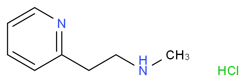 methyl[2-(pyridin-2-yl)ethyl]amine hydrochloride_分子结构_CAS_15430-48-5