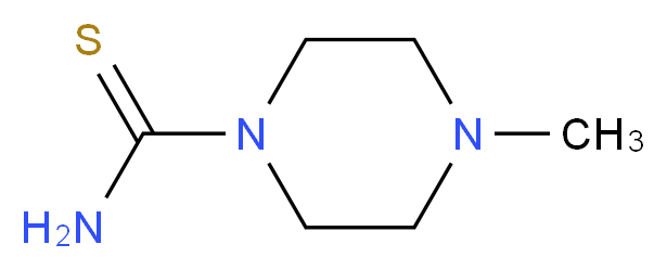 4-methylpiperazine-1-carbothioamide_分子结构_CAS_33860-28-5)