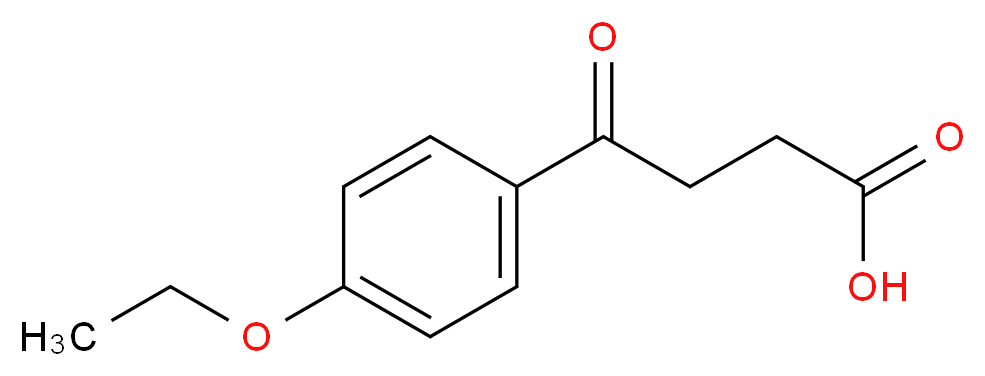 3-(4-乙氧基苯甲酰)丙酸_分子结构_CAS_53623-37-3)