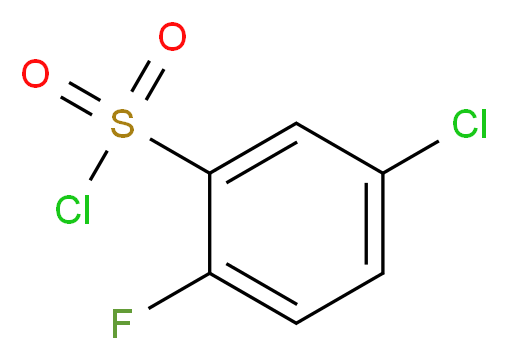 5-Chloro-2-fluorobenzenesulfonyl chloride_分子结构_CAS_351003-49-1)