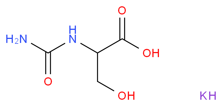 N-Carbamyl-DL-serine potassium salt_分子结构_CAS_102783-17-5)