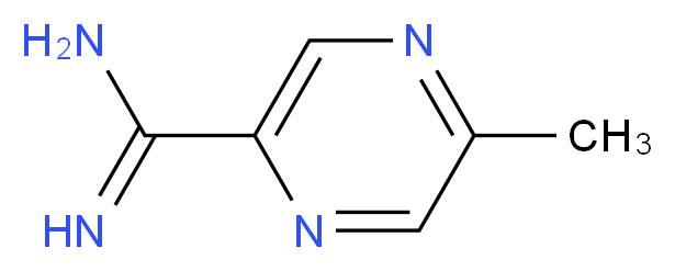 5-methylpyrazine-2-carboximidamide_分子结构_CAS_725234-33-3)