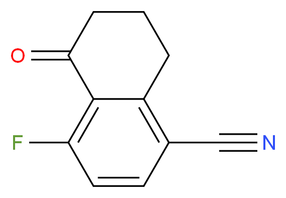 4-Fluoro-5-oxo-5,6,7,8-tetrahydronaphthalene-1-carbonitrile_分子结构_CAS_1260013-61-3)