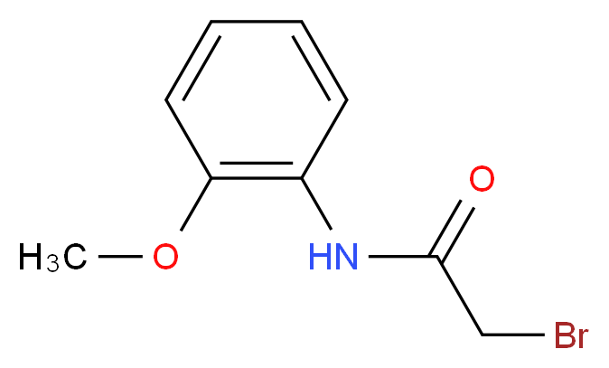 2-bromo-N-(2-methoxyphenyl)acetamide_分子结构_CAS_32428-69-6