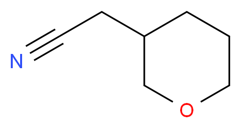 Tetrahydro-2H-pyran-3-ylacetonitrile_分子结构_CAS_885271-49-8)