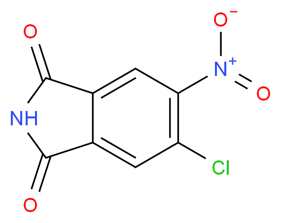 5-chloro-6-nitro-2,3-dihydro-1H-isoindole-1,3-dione_分子结构_CAS_6015-57-2