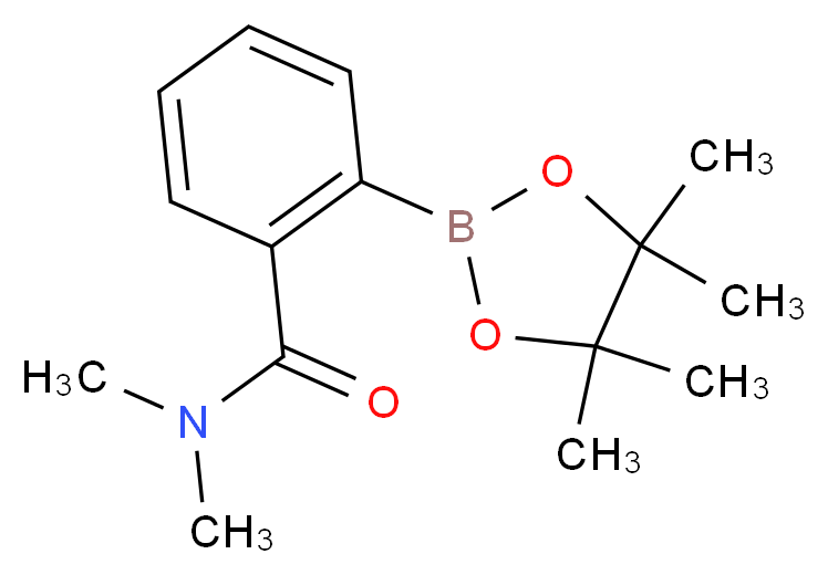 2-(N,N-Dimethylcarboxamido)benzeneboronic acid, pinacol ester_分子结构_CAS_)