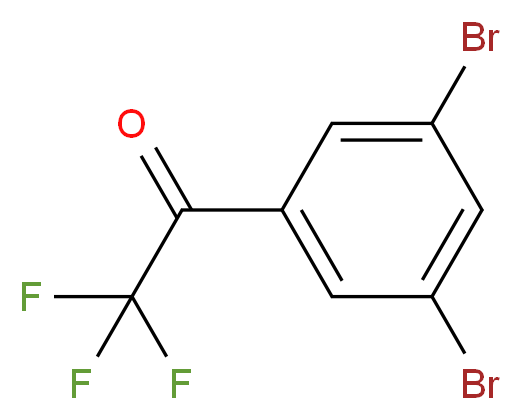 1-(3,5-dibromophenyl)-2,2,2-trifluoroethan-1-one_分子结构_CAS_1190865-42-9