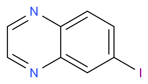  Quinoxaline, 6-iodo_分子结构_CAS_50998-18-0)