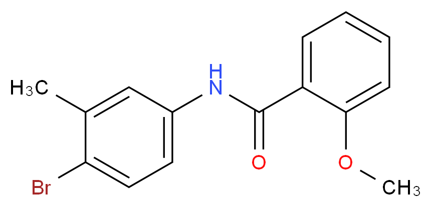 N-(4-Bromo-3-methylphenyl)-2-methoxybenzamide_分子结构_CAS_586394-64-1)
