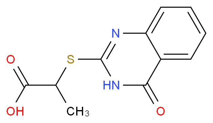 2-[(4-oxo-3,4-dihydroquinazolin-2-yl)sulfanyl]propanoic acid_分子结构_CAS_328977-86-2