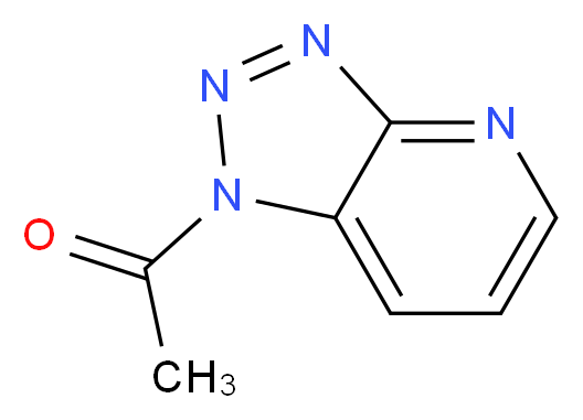 1-{1H-[1,2,3]triazolo[4,5-b]pyridin-1-yl}ethan-1-one_分子结构_CAS_107866-54-6