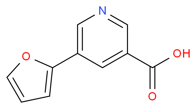 5-(2-furyl)nicotinic acid_分子结构_CAS_857283-84-2)