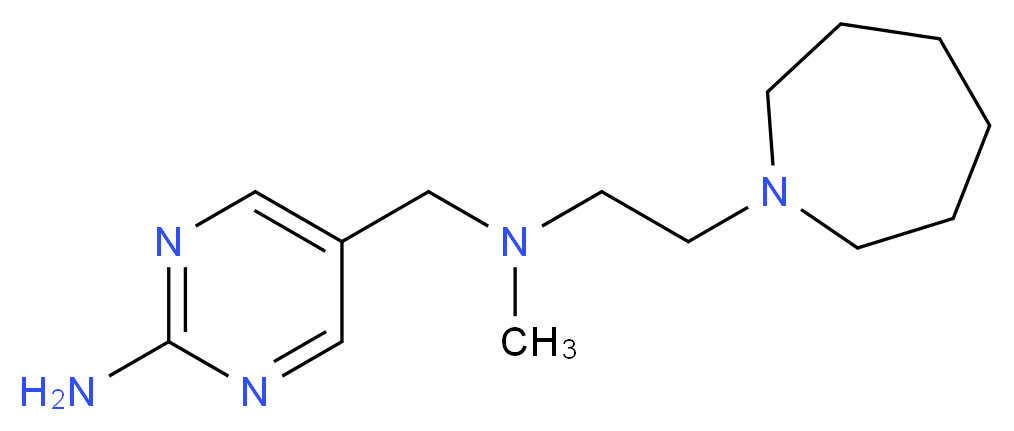 5-{[(2-azepan-1-ylethyl)(methyl)amino]methyl}pyrimidin-2-amine_分子结构_CAS_)