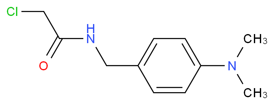 2-chloro-N-[4-(dimethylamino)benzyl]acetamide_分子结构_CAS_57678-38-3)