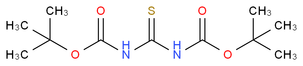 tert-butyl N-({[(tert-butoxy)carbonyl]amino}methanethioyl)carbamate_分子结构_CAS_145013-05-4