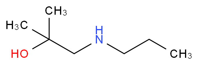 2-methyl-1-(propylamino)propan-2-ol_分子结构_CAS_)