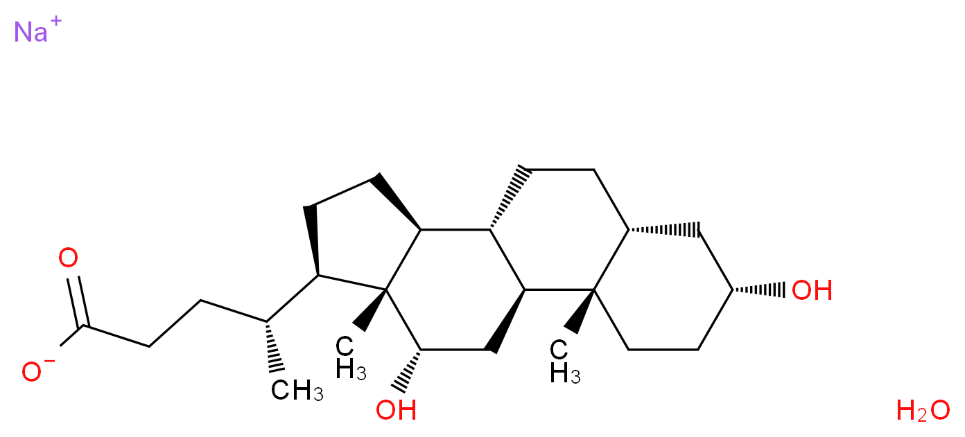 脱氧胆酸钠 一水合物_分子结构_CAS_145224-92-6)