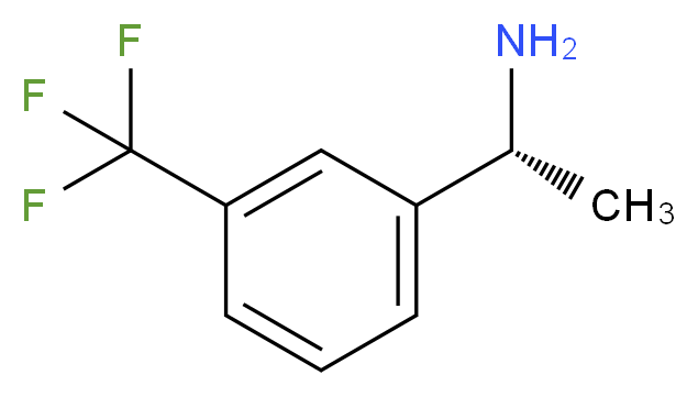 (1R)-1-[3-(Trifluoromethyl)phenyl]ethylamine_分子结构_CAS_127852-30-6)