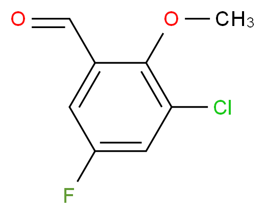 3-Chloro-5-fluoro-2-methoxybenzaldehyde_分子结构_CAS_)