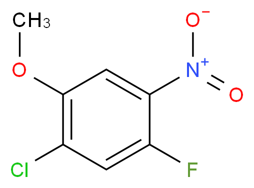 1-Chloro-5-fluoro-2-methoxy-4-nitrobenzene_分子结构_CAS_84478-76-2)