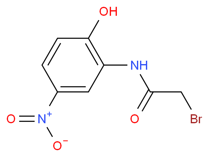 2-bromo-N-(2-hydroxy-5-nitrophenyl)acetamide_分子结构_CAS_3947-58-8