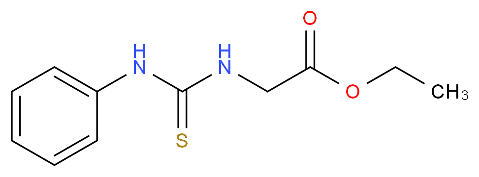 ethyl 2-[(phenylcarbamothioyl)amino]acetate_分子结构_CAS_104892-41-3