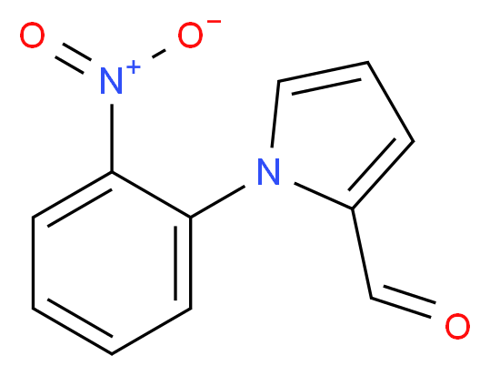 1-(2-Nitrophenyl)-1H-pyrrole-2-carbaldehyde_分子结构_CAS_33265-61-1)