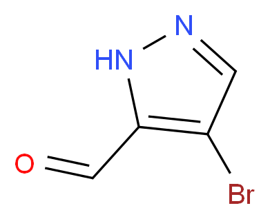 4-bromo-1H-pyrazole-5-carbaldehyde_分子结构_CAS_1007346-33-9