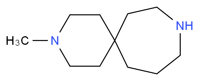 3-methyl-3,9-diazaspiro[5.6]dodecane_分子结构_CAS_1256643-45-4