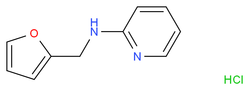 N-(furan-2-ylmethyl)pyridin-2-amine hydrochloride_分子结构_CAS_46230-01-7