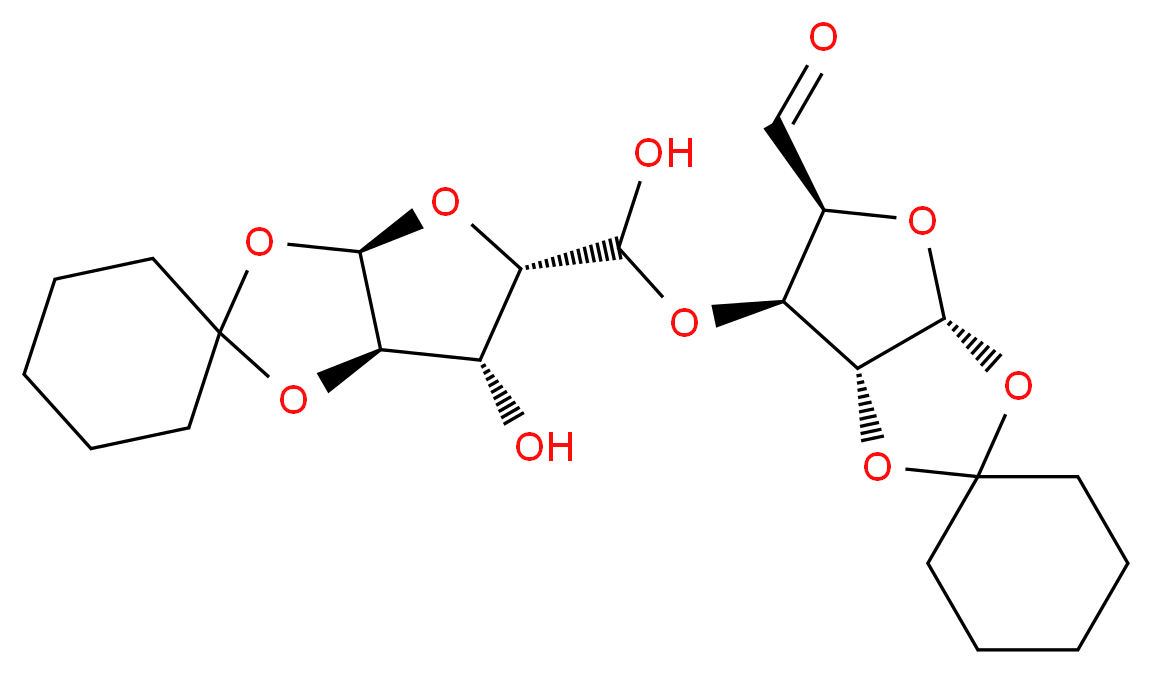 1,2-O-亚环己基-α-D-木五二醛-1,4-呋喃糖二聚体_分子结构_CAS_15356-27-1)